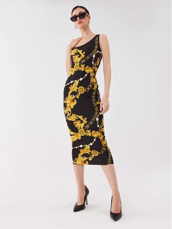 Versace Jeans Couture Versace Jeans Couture Každodenné šaty 75HAO976 Čierna Slim Fit