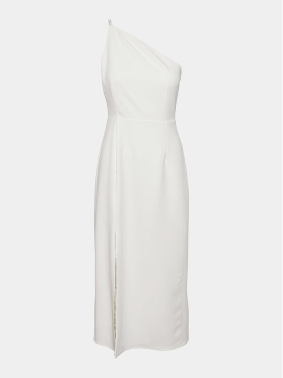 YAS YAS Koktejlové šaty Izzie 26032133 Biela Regular Fit