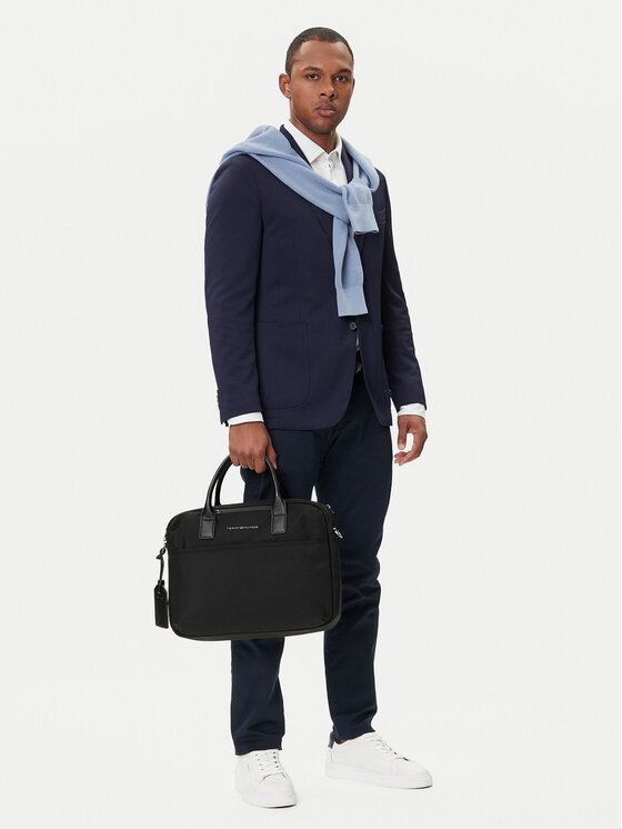 Tommy Hilfiger Tommy Hilfiger Nešiojamo kompiuterio krepšys AM0AM13098 Juoda