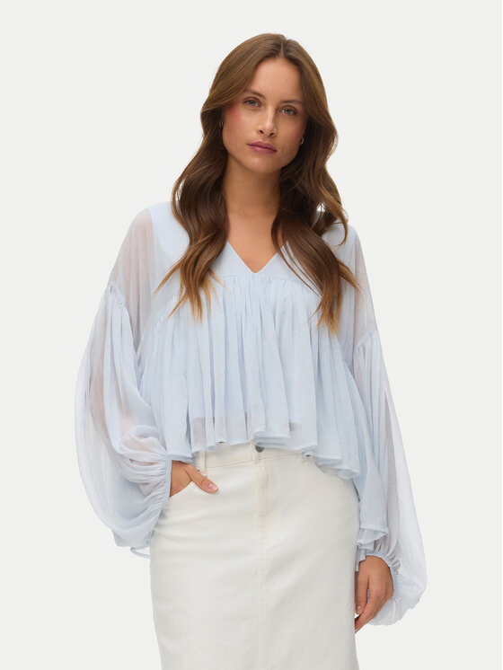 Vero Moda Bluză Katie 10346404 Albastru celest Regular Fit