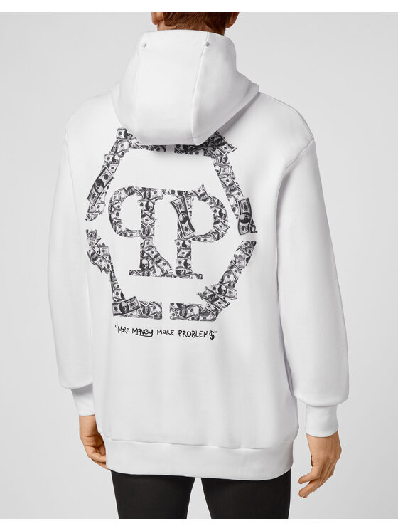 PHILIPP PLEIN PHILIPP PLEIN Bluza 6745 Biały Regular Fit