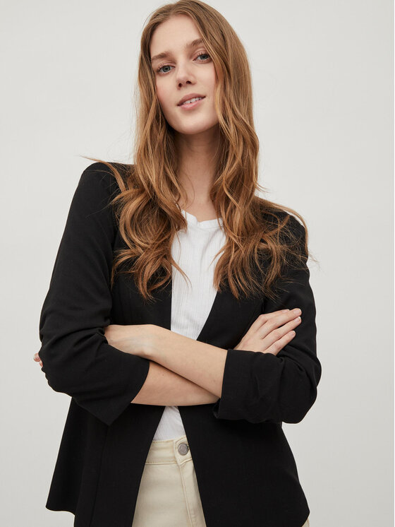 Vila Vila Giacca da abito Her New 14039434 Nero Regular Fit