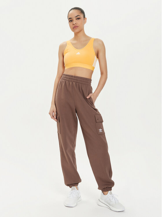 adidas adidas Top Essentials 3-Stripes IR6110 Żółty Slim Fit