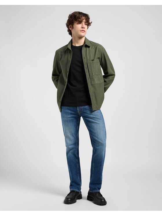 Lee Lee Jeansy DAREN ZIP FLY Niebieski Straight Leg