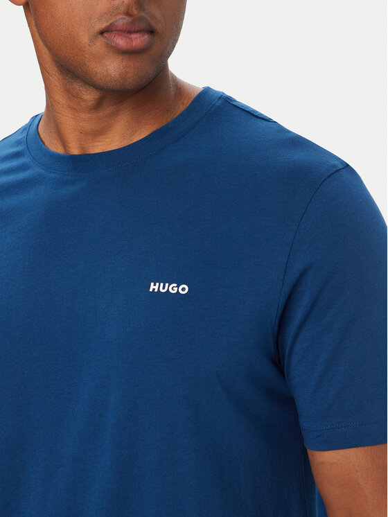 HUGO HUGO T-Shirt Dero222 50466158 Granatowy Regular Fit