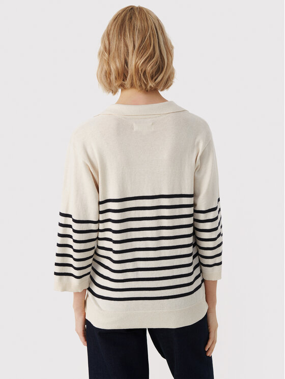 Maglione Genta 30307021 Beige Relaxed Fit