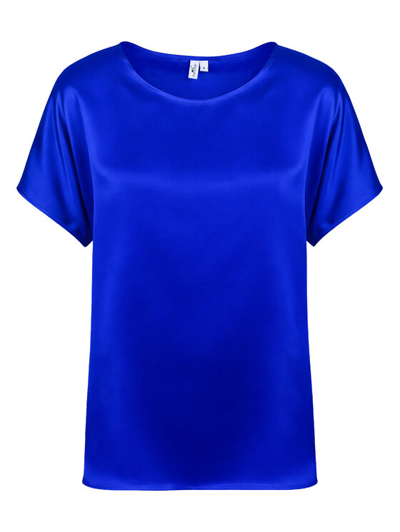 Cat&Cat Cat&Cat T-Shirt silk satin Tmavomodrá Regular Fit