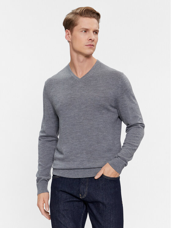 Calvin Klein Calvin Klein Пуловер K10K110423 Сив Slim Fit