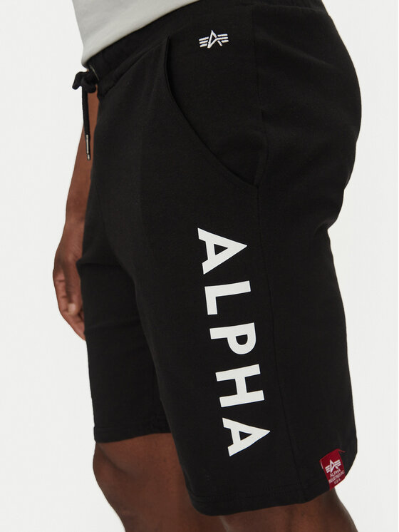Alpha Industries Alpha Industries Športové kraťasy 116366 Čierna Regular Fit