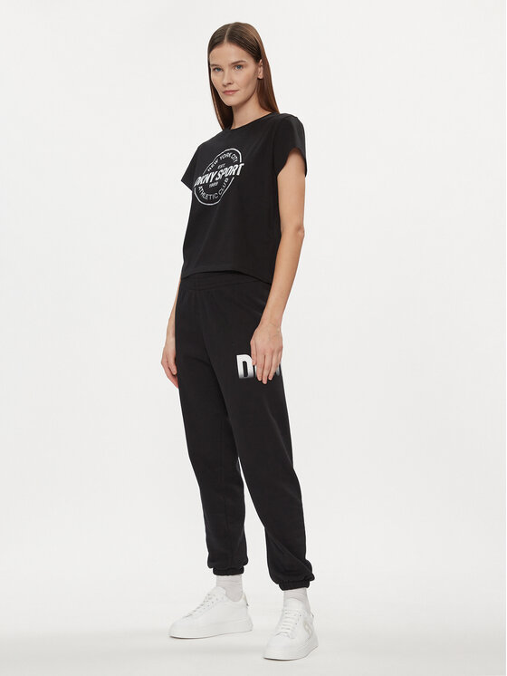 DKNY Sport DKNY Sport Sportinės kelnės DP3P3379 Juoda Relaxed Fit