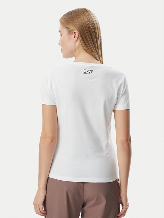 EA7 Emporio Armani EA7 Emporio Armani Tricou 7W001445 AF10373 U0002 Alb Regular Fit