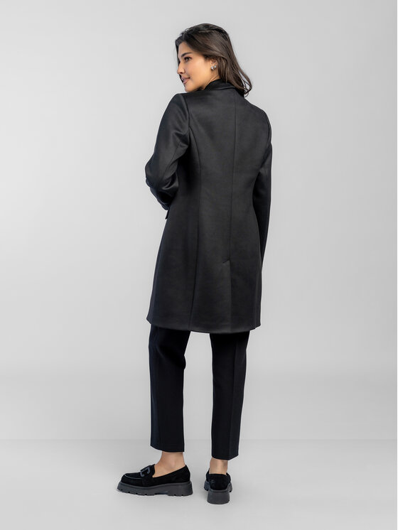 Salme Salme Prechodný kabát Alicja Čierna Regular Fit