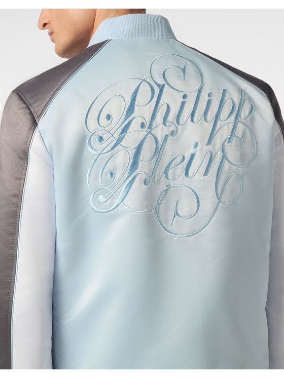 PHILIPP PLEIN PHILIPP PLEIN Bundy bomber 27653 Svetlo modrá Regular Fit