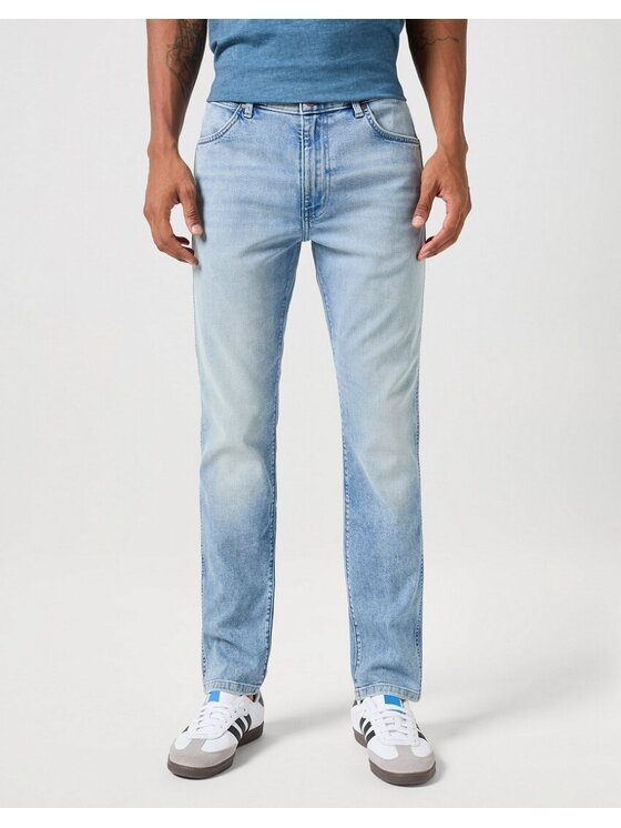 Wrangler Wrangler Jeansy LARSTON Niebieski Slim Fit
