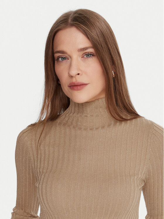 Liu Jo Liu Jo Svetr MF5389 MS46J Béžová Slim Fit