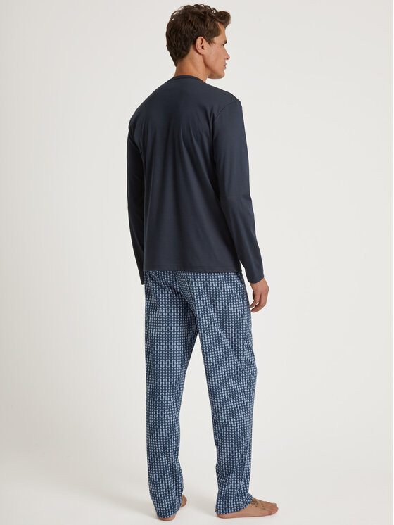 Calida Calida Pyžamo 46187 Tmavomodrá Regular Fit