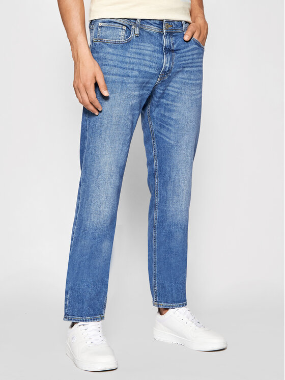 Jack&Jones Jeans hlače Clark 12192653 Modra Regular Fit