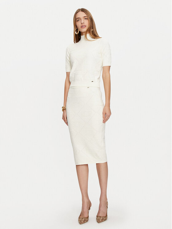 Gaudi Gaudi Пола тип молив 421FD73001 Екрю Slim Fit