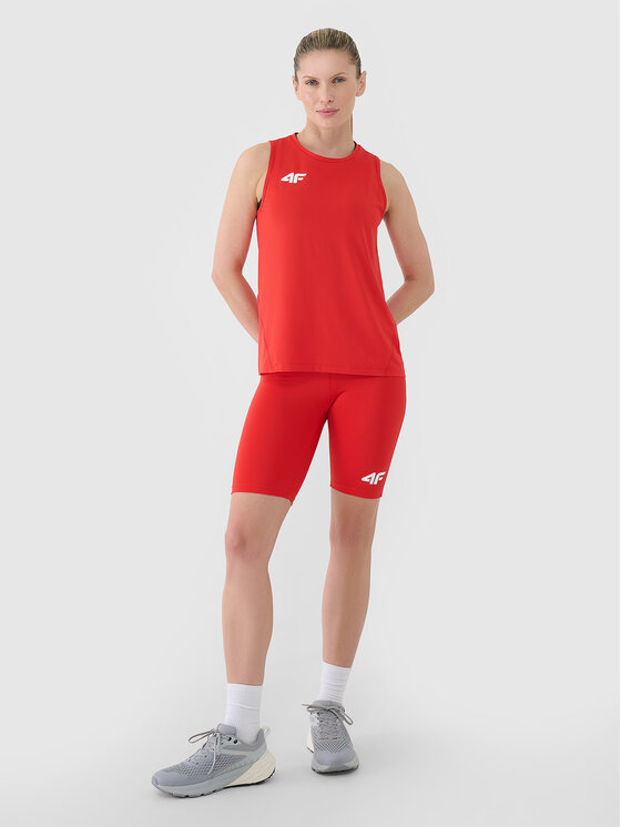 4F 4F Koszulka techniczna NOS Czerwony Regular Fit