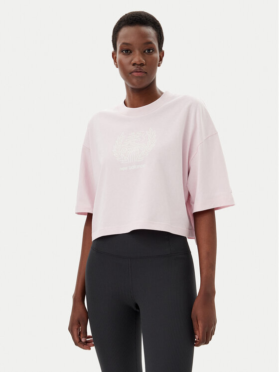 New Balance New Balance T-Shirt WT51935 Różowy Oversize