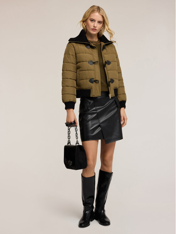 Motivi Motivi Giubbotto piumino F068Q000713N015 Verde Regular Fit