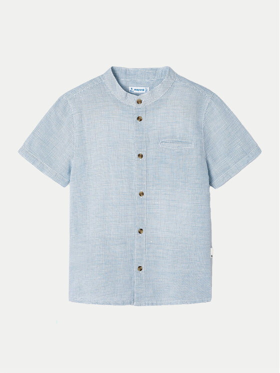 Mayoral Mayoral Camicia 3113 Blu Regular Fit