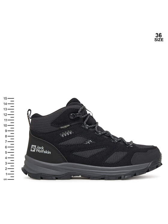 Jack Wolfskin Jack Wolfskin Trekingová obuv Vojo Tour Texapore Mid A64104 Čierna