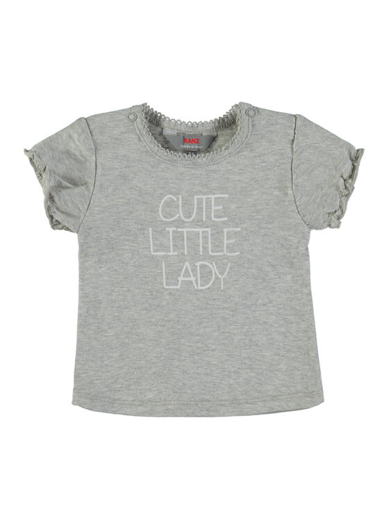 Kanz Kanz T-Shirt 1832961-8095 Szary Basic Fit