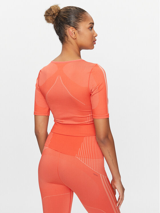 adidas adidas Технічна футболка Aeroknit HY3842 Оранжевий Tight Fit