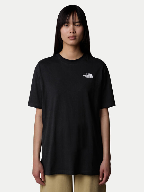 The North Face Tričko Simple Dome NF0A87NQ Čierna Oversize