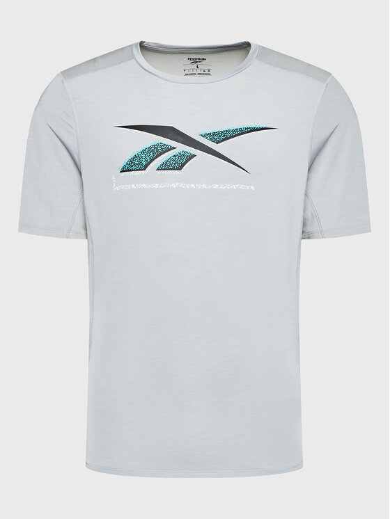 Reebok Reebok Тениска от техническо трико Activchill Athlete HI0488 Сив Regular Fit