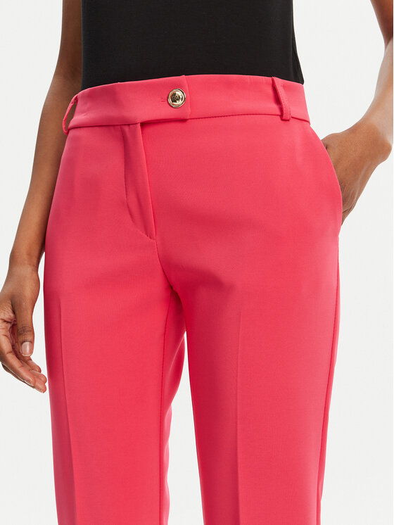 Rinascimento Rinascimento Pantaloni di tessuto CFC0122741003 Rosa Regular Fit