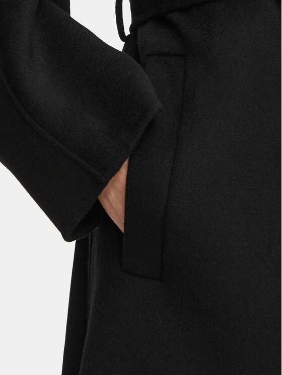 Calvin Klein Calvin Klein Wollmantel Hero LV040WL571 Schwarz Regular Fit