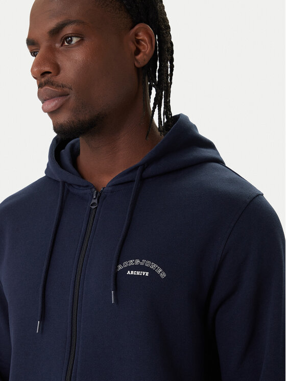 Jack & Jones Jack & Jones Džemperis College Logo 12288363 Tamsiai mėlyna Regular Fit