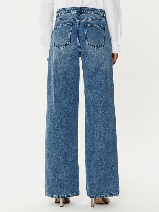 MICHAEL Michael Kors MICHAEL Michael Kors Jeans hlače MF49065FAU Modra Wide Leg