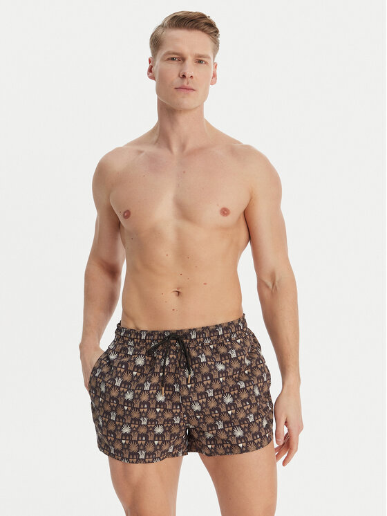 BOSS BOSS Plaukimo šortai Cala 50539294 Juoda Regular Fit