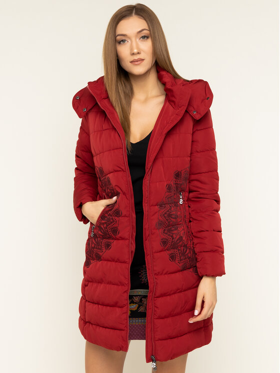 desigual manteau rouge