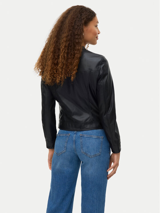Vero Moda Vero Moda Яке от имитация на кожа Amanda 10331229 Черен Regular Fit