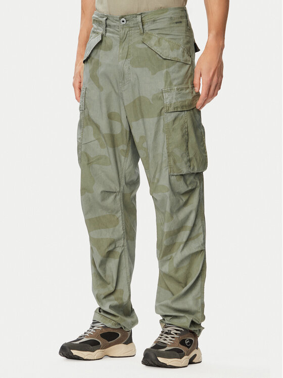 G-Star Raw Pantaloni din material MA1 Cargo D26945-E520 Verde deschis Tapered Fit