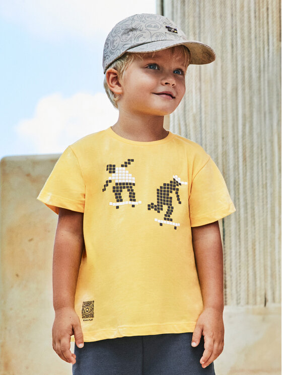 Mayoral Mayoral T-shirt 3013 Žuta Regular Fit
