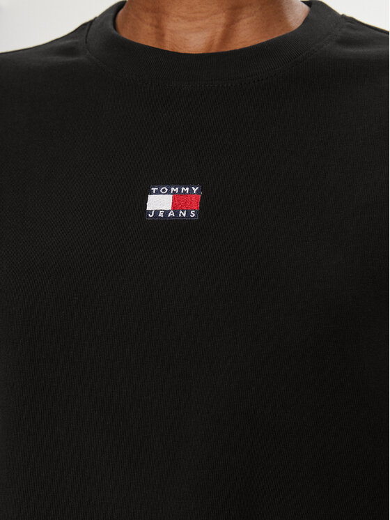 Tommy Jeans Tommy Jeans Kasdieninė suknelė Badge DW0DW18145 Juoda Relaxed Fit