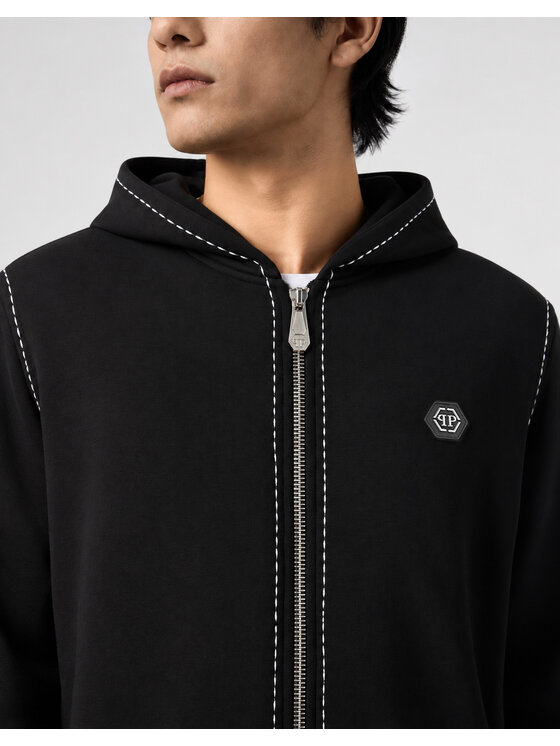 PHILIPP PLEIN PHILIPP PLEIN Mikina 31118 Čierna Athletic Fit