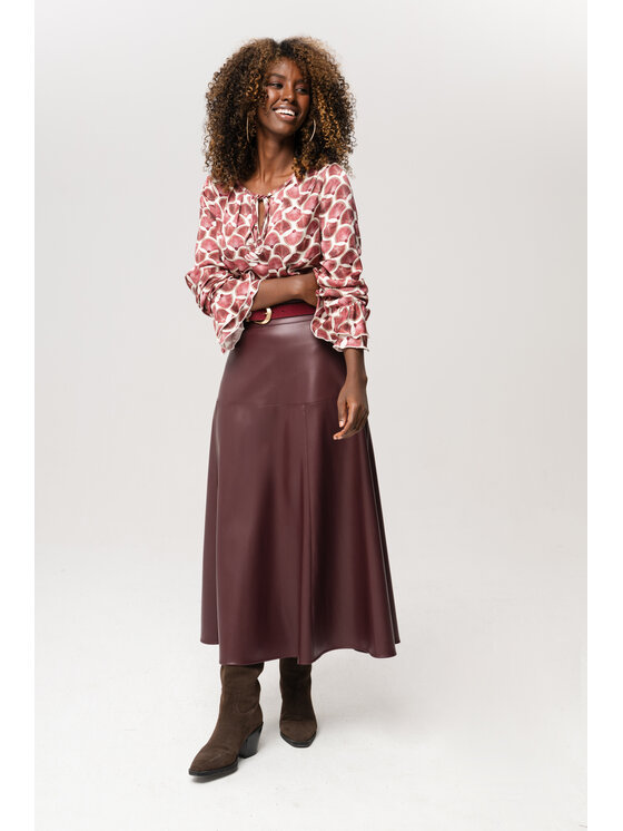 blue shadow blue shadow Bluzka Isa Czerwony Regular Fit