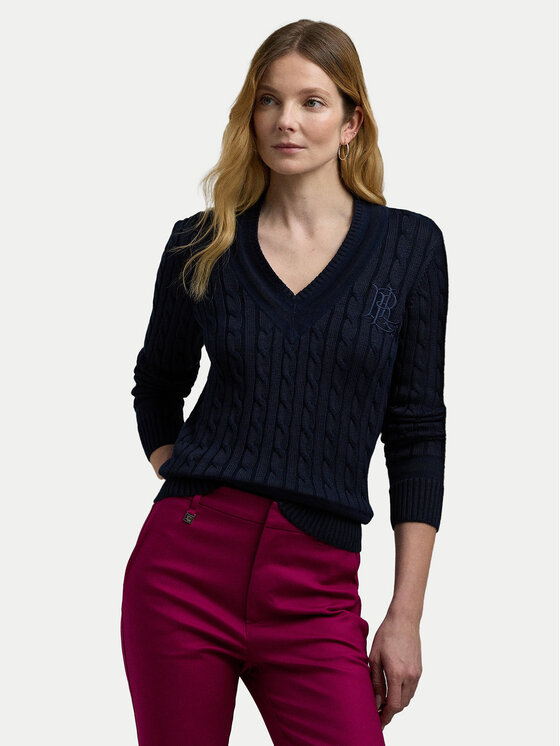 Lauren Ralph Lauren Pulover 200888795008 Bleumarin Regular Fit
