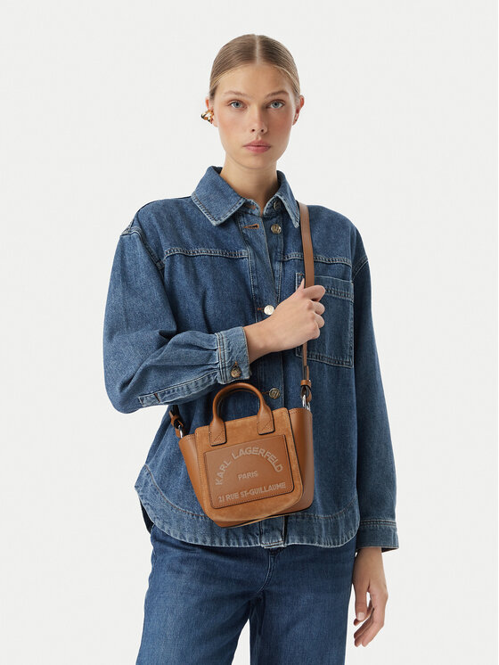 KARL LAGERFELD Ročna torba B3W30325 Rjava