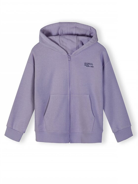 minoti minoti Bluza NOSFLEECE406 Fioletowy Loose Fit