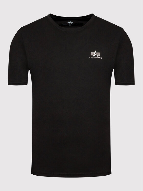 Alpha Industries Alpha Industries Tričko Backprint 128507 Čierna Regular Fit