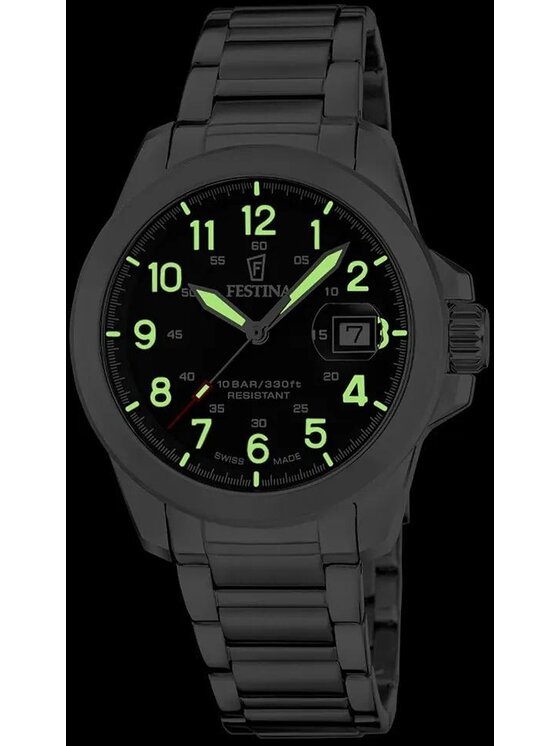 Festina Festina Zegarek F20081-4 Srebrny
