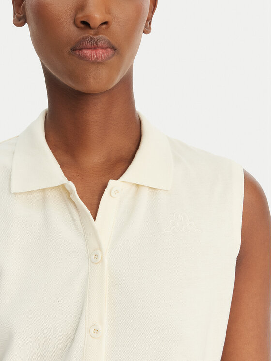 Kappa Kappa Kleid für den Alltag Ivanka 332D7MW Écru Regular Fit
