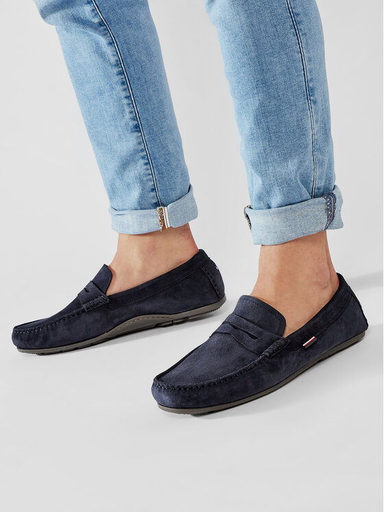 Tommy hilfiger classic suede penny loafer online